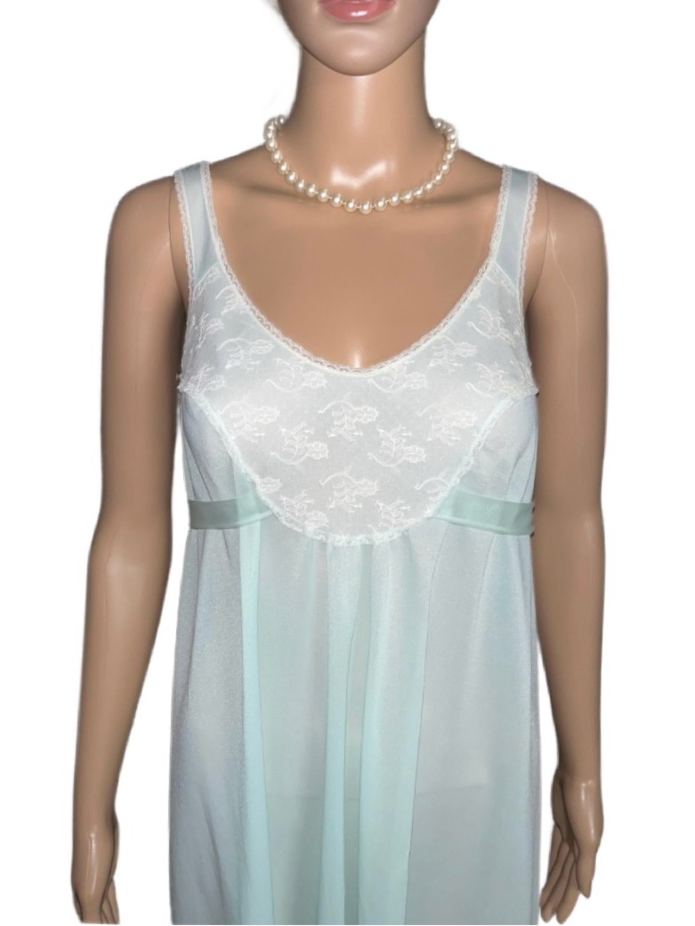 Vassarette Hollywood by Munsingwear ~ Small ~ Blue ~ Sexy Babydoll Lingerie - Picture 2 of 16